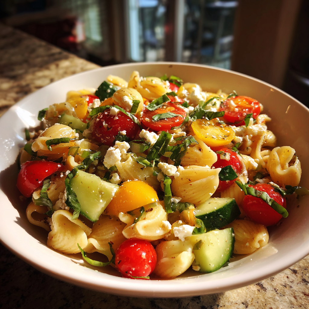 20-Minute Easy Summer Pasta Salad for Irresistible Freshness