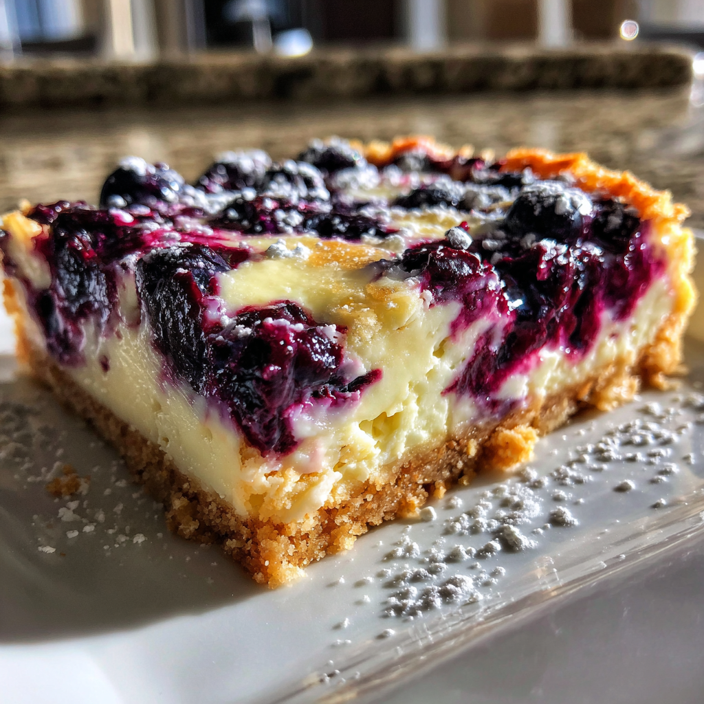 Blueberry Cheesecake Bars: 15-Minute Creamy Delight