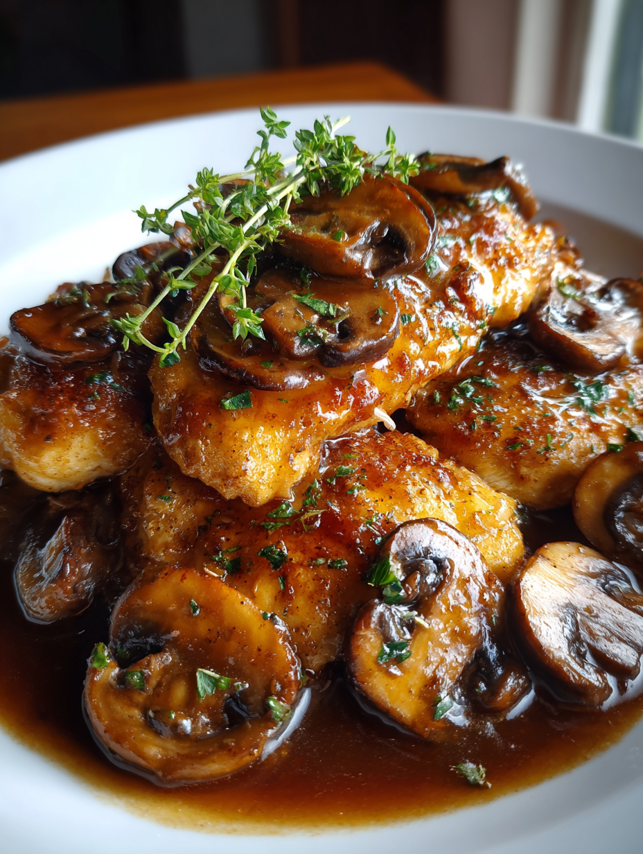 chicken marsala recipe: classic dish with rich mushroom sauce