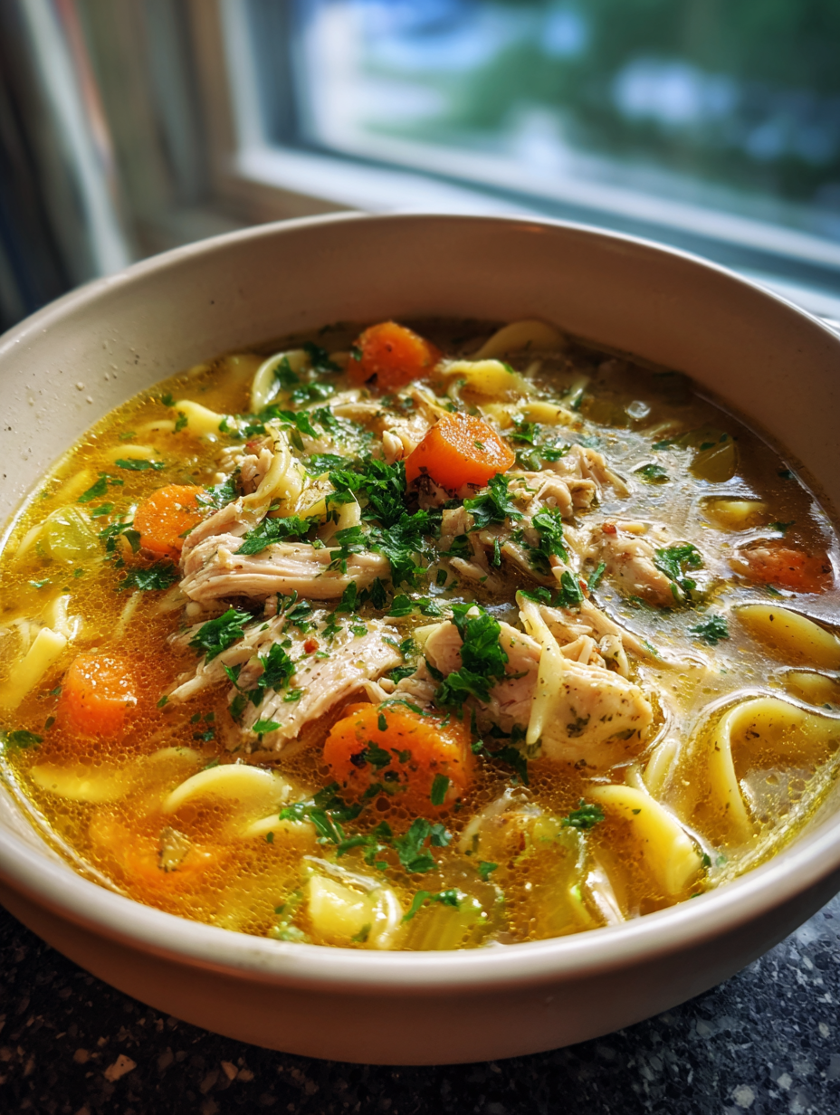 chicken noodle soup recipe: homemade comfort in a bowl