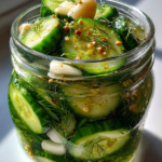 easy homemade pickles: quick and crunchy summer delight