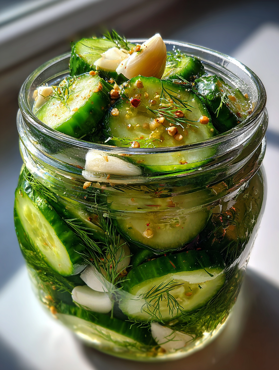 easy homemade pickles: quick and crunchy summer delight