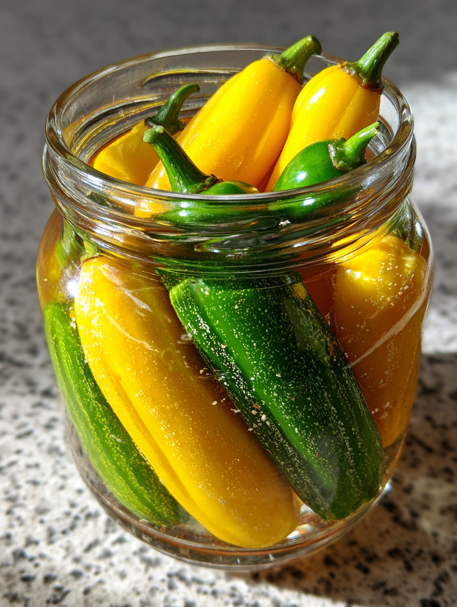 pickled banana peppers: easy homemade recipe for zesty flavor