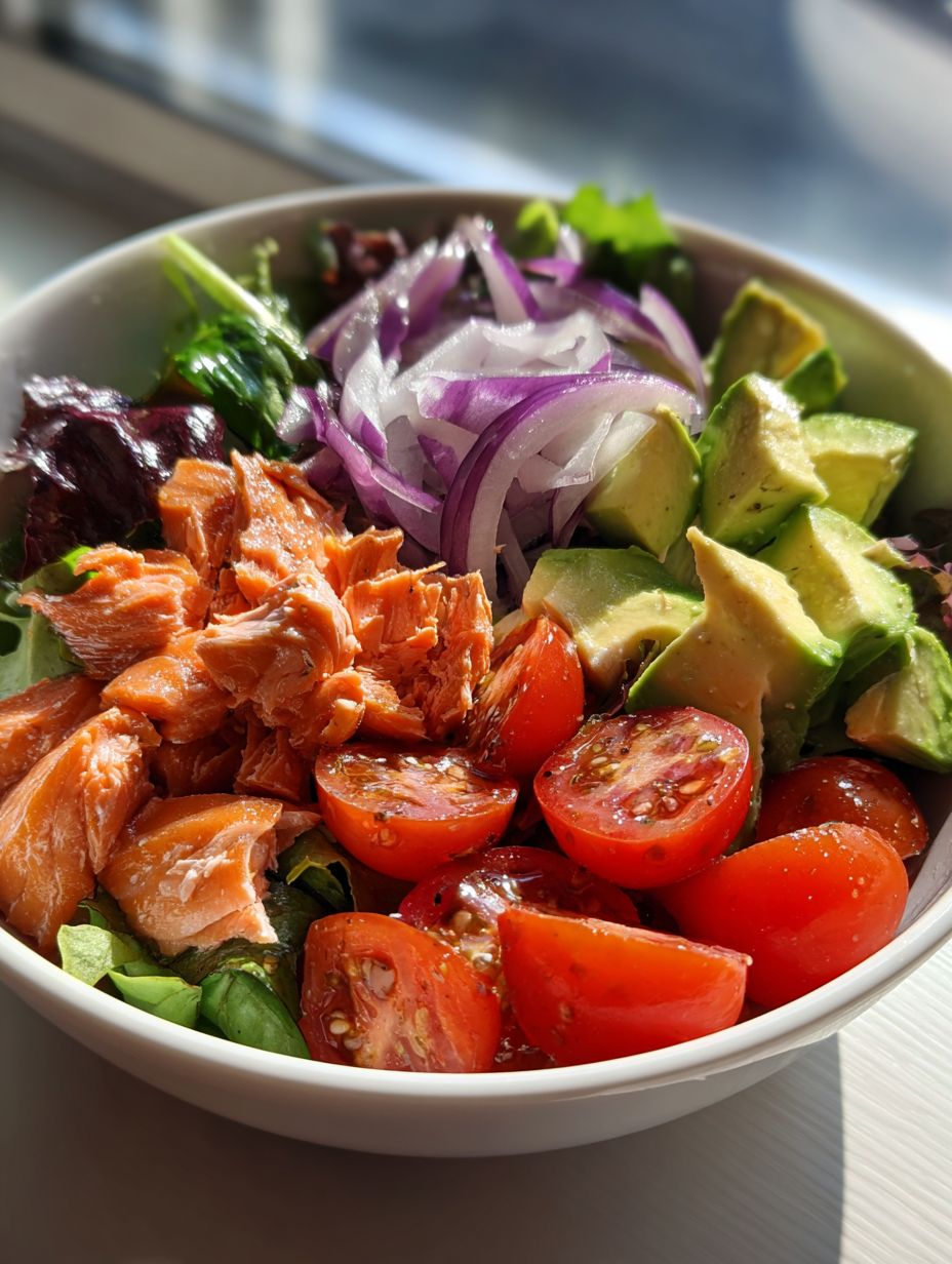 salmon salad recipe: a delicious blend of fresh ingredients
