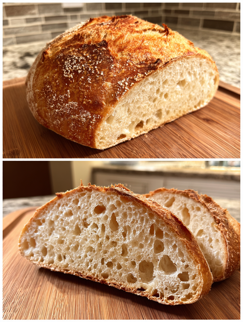 sourdough bread recipe: Easy homemade loaf with a crispy crust