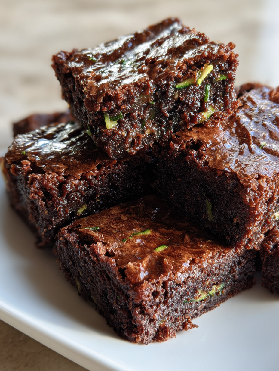 zucchini brownies: deliciously fudgy and secretly healthy treat