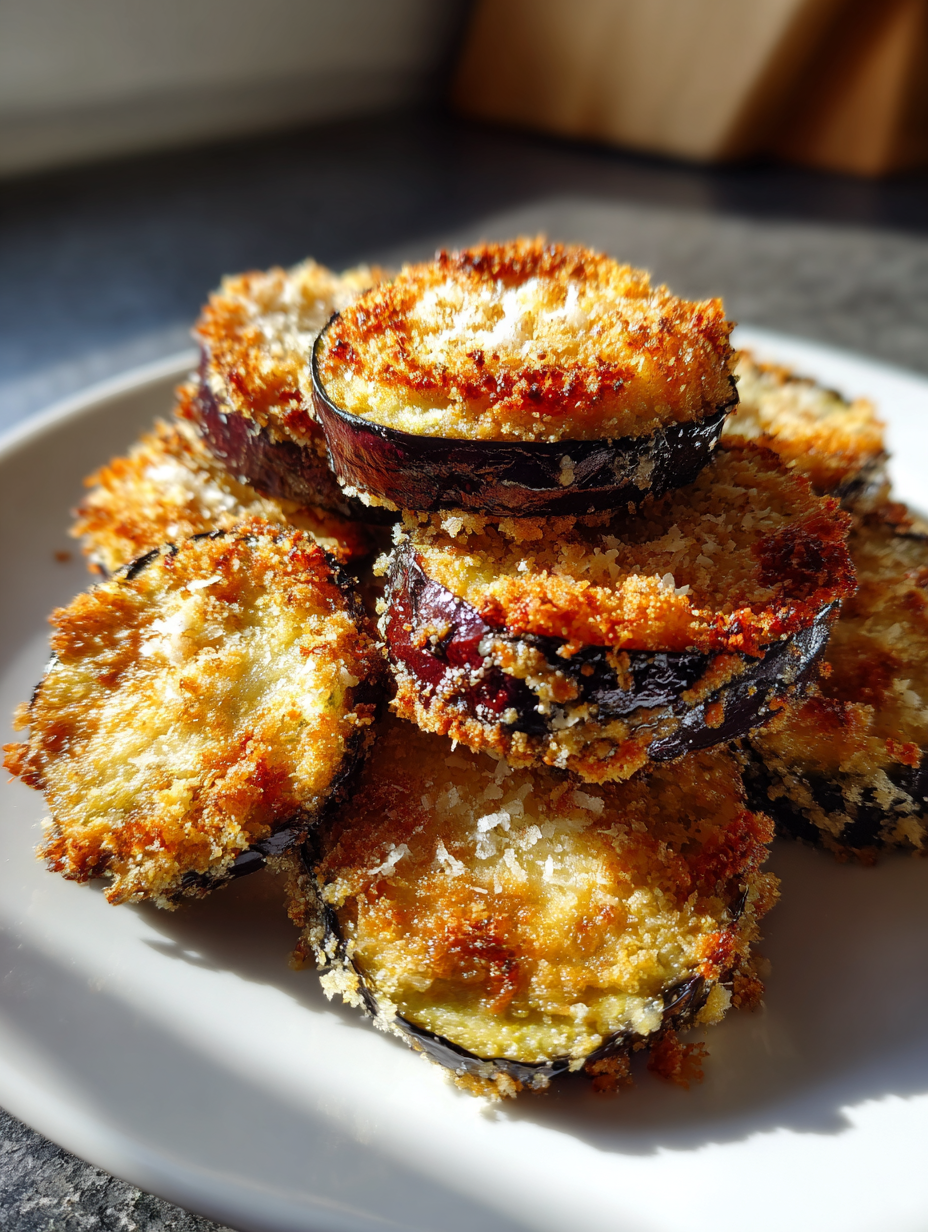 Baked Parmesan Eggplant Slices: Deliciously Crispy and Savory Treats
