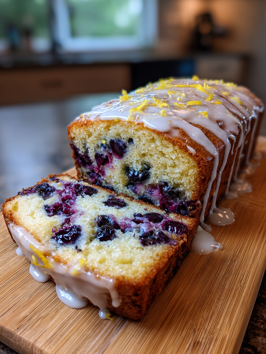Blueberry Lemon Loaf Cake: Deliciously Moist and Zesty Delight