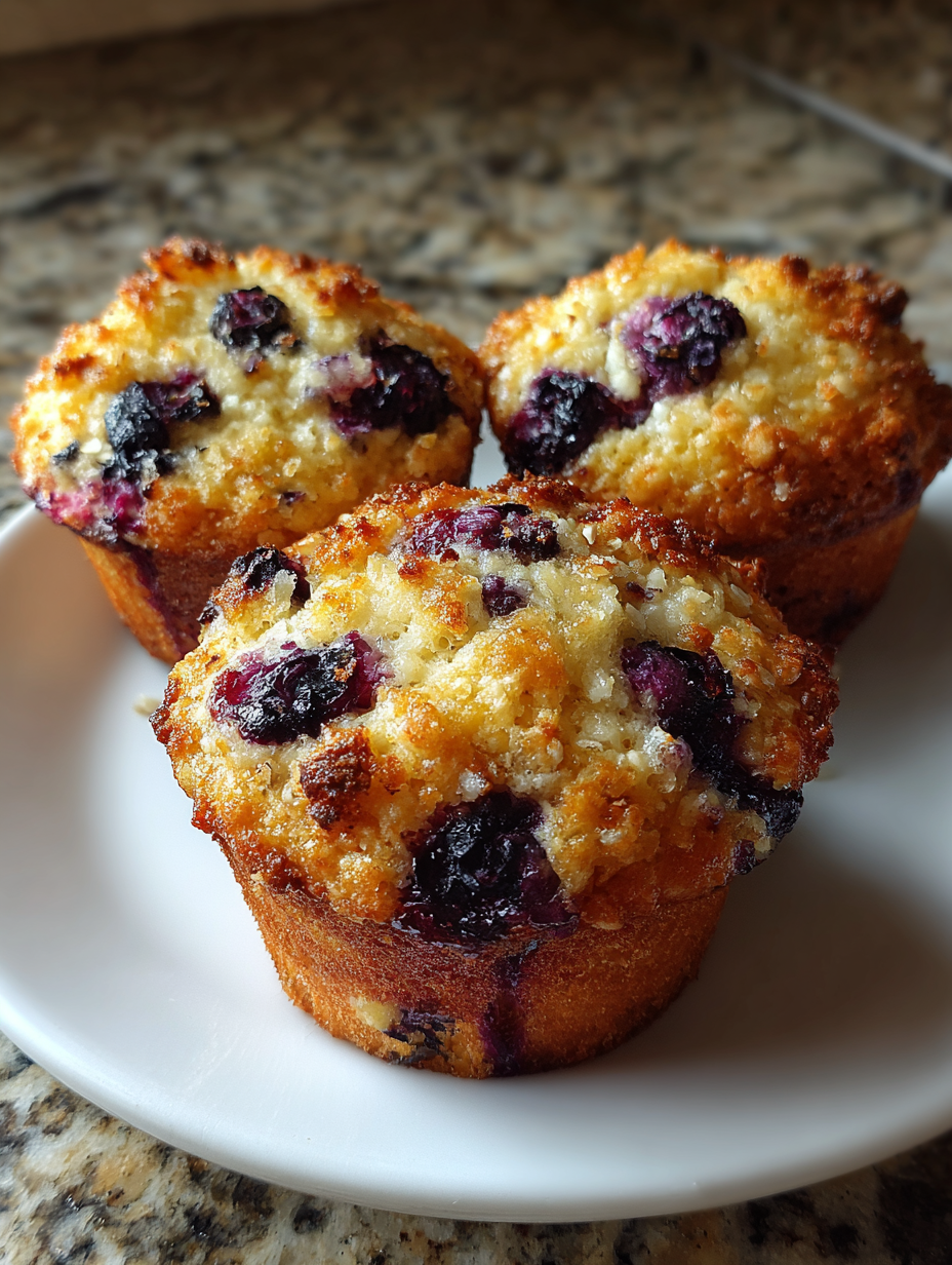 Blueberry Oatmeal Muffins for Breakfast: Deliciously Soft and Nutty