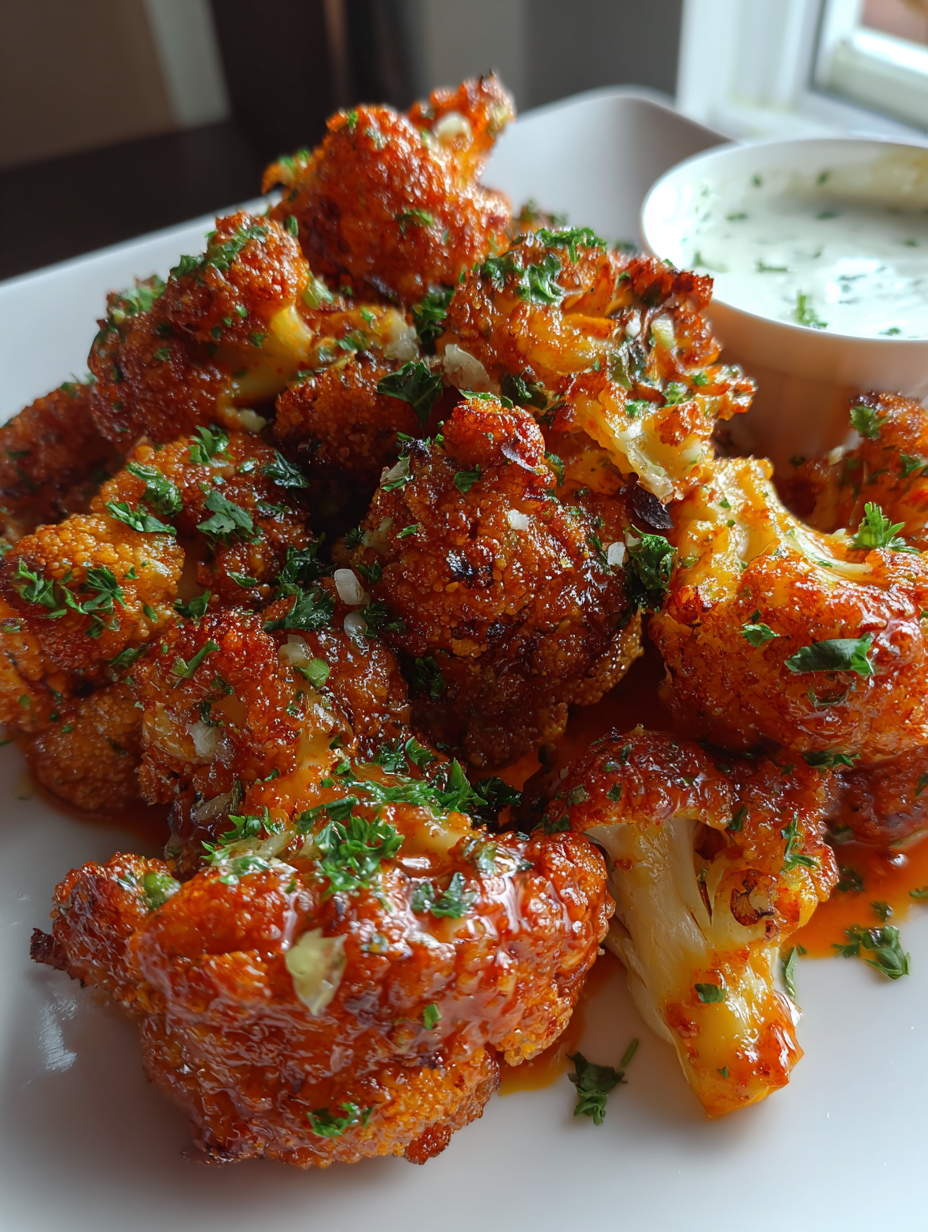 Buffalo Cauliflower Wings: Deliciously Spicy and Crispy Appetizer