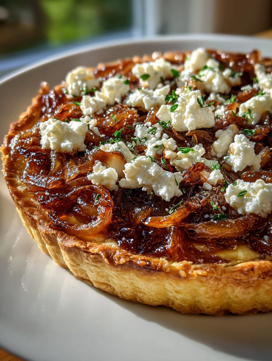 Caramelized Onion and Goat Cheese Tart: Perfect for Any Gathering
