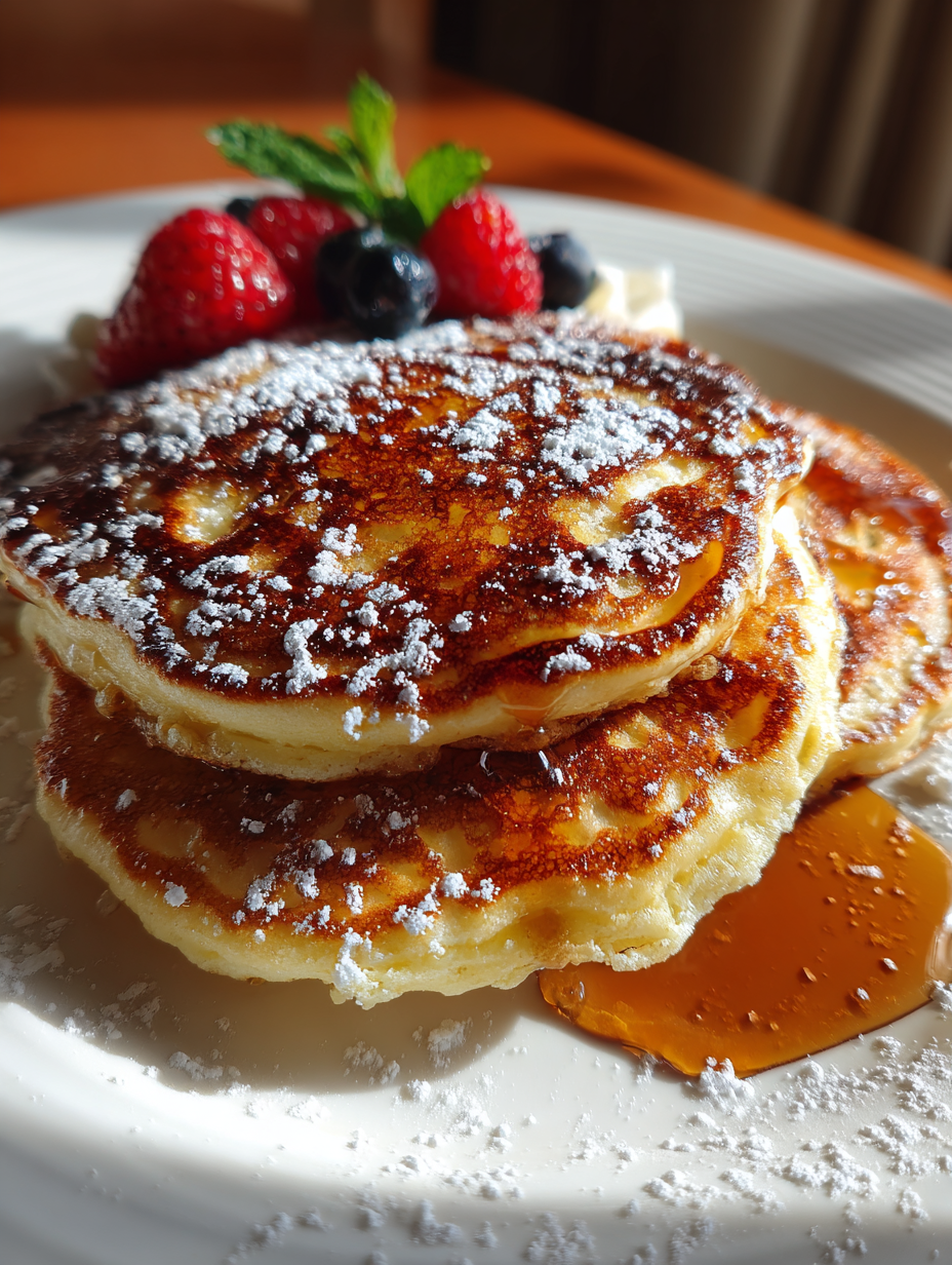 Classic Fluffy Pancakes with Maple Syrup: The Perfect Breakfast Treat