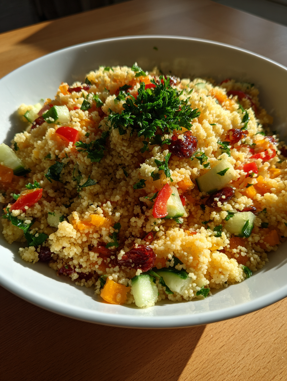 Couscous Salad with Dried Cranberries: Deliciously Fresh and Easy