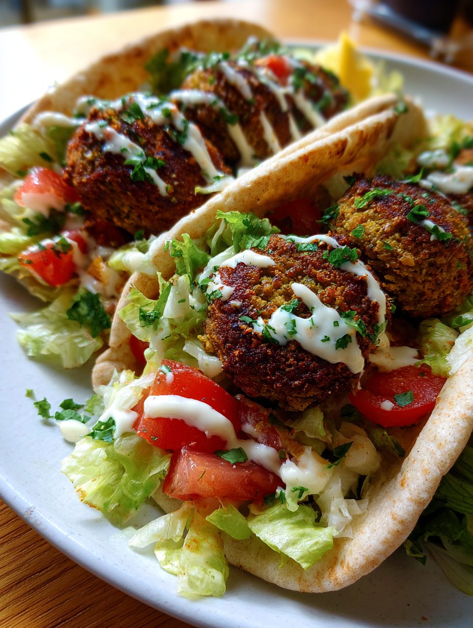 Crispy Falafel Wraps: Deliciously Packed with Fresh Ingredients