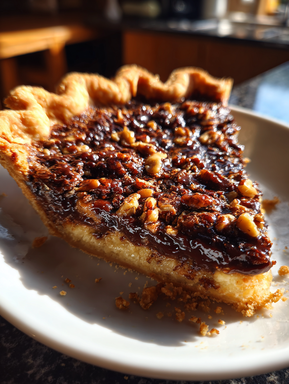 derby pie: the perfect blend of chocolate and walnuts