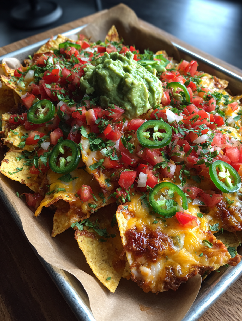 easy tailgate food: perfect nachos with zesty toppings
