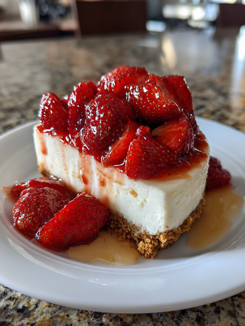 No Bake Strawberry Cheesecake: Easy and Delicious Summer Dessert