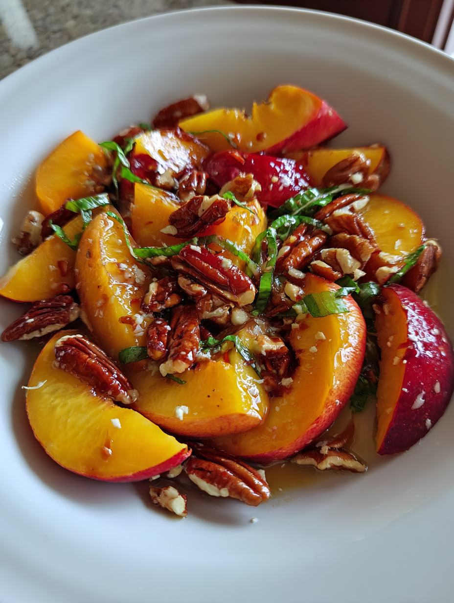 Peach and Pecan Summer Salad: A Deliciously Refreshing Treat