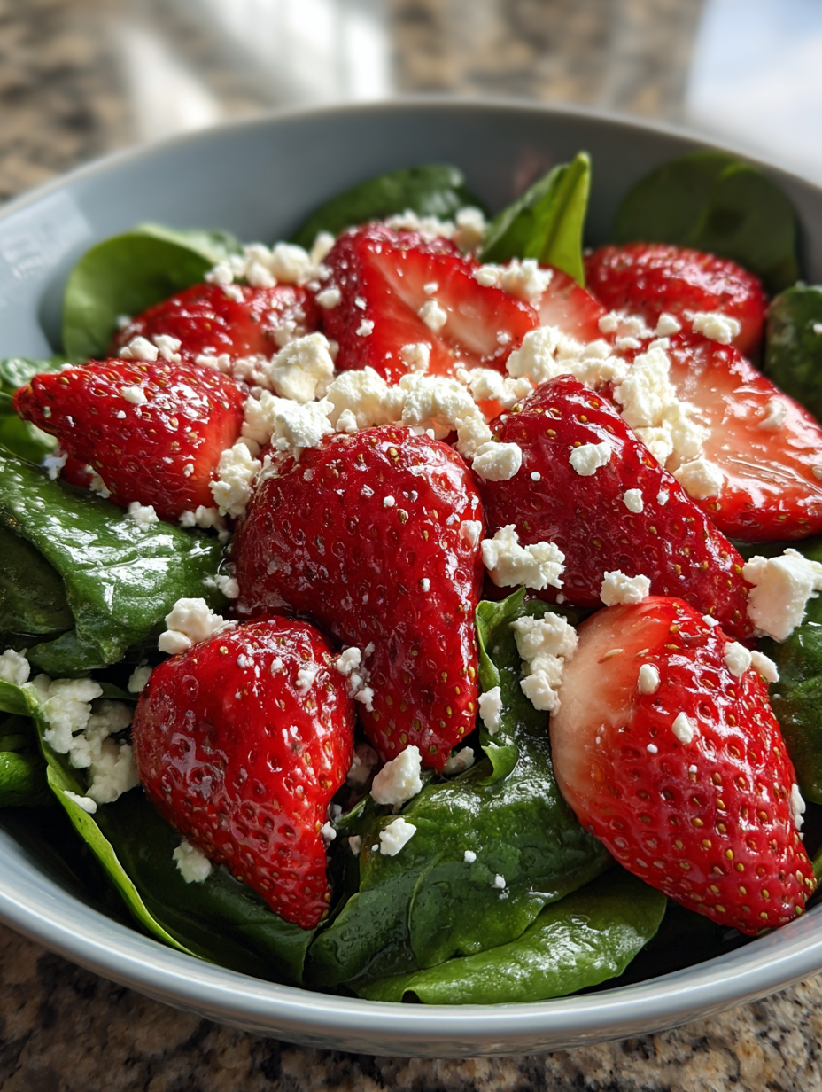 Strawberry Spinach Salad with Feta: A Delicious Summer Delight