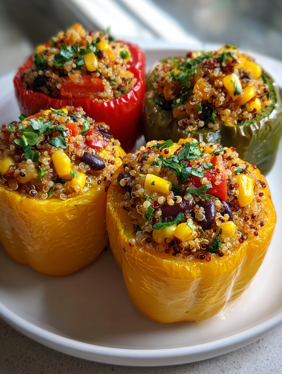 Stuffed Bell Peppers with Quinoa: Deliciously Healthy and Easy Meal