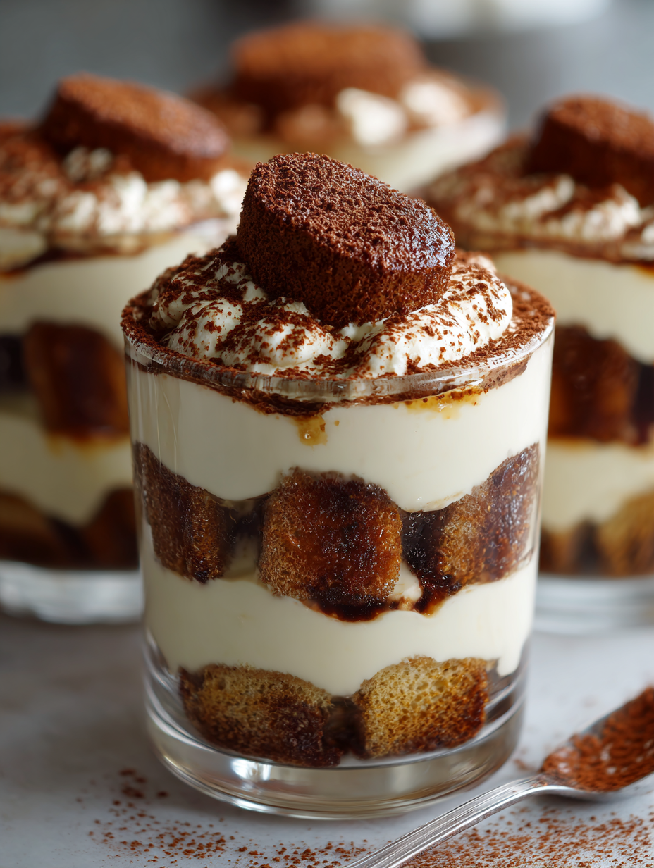 Tiramisu Cups without Eggs: Easy No-Bake Delight in a Cup