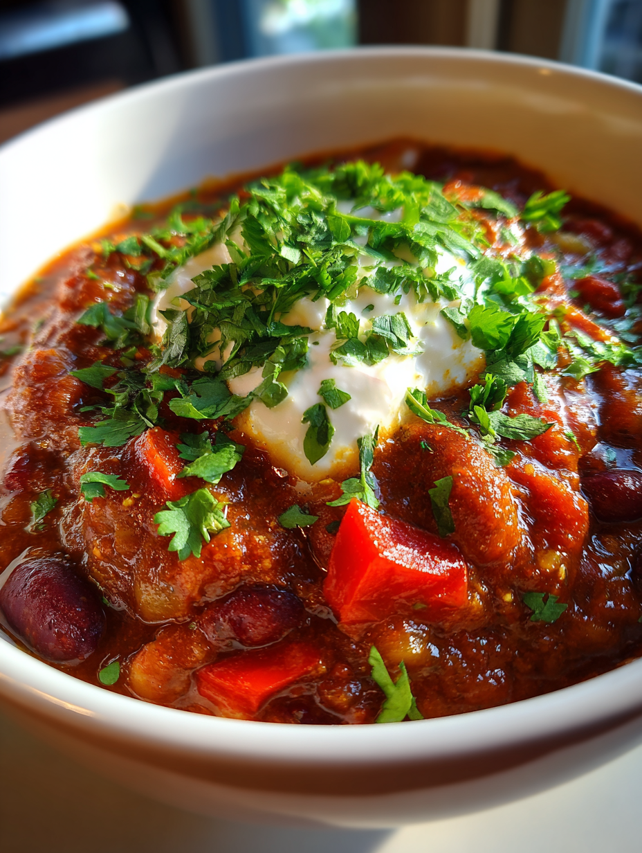 Vegetarian Chili with Beans: Easy and Delicious Comfort Food Recipe