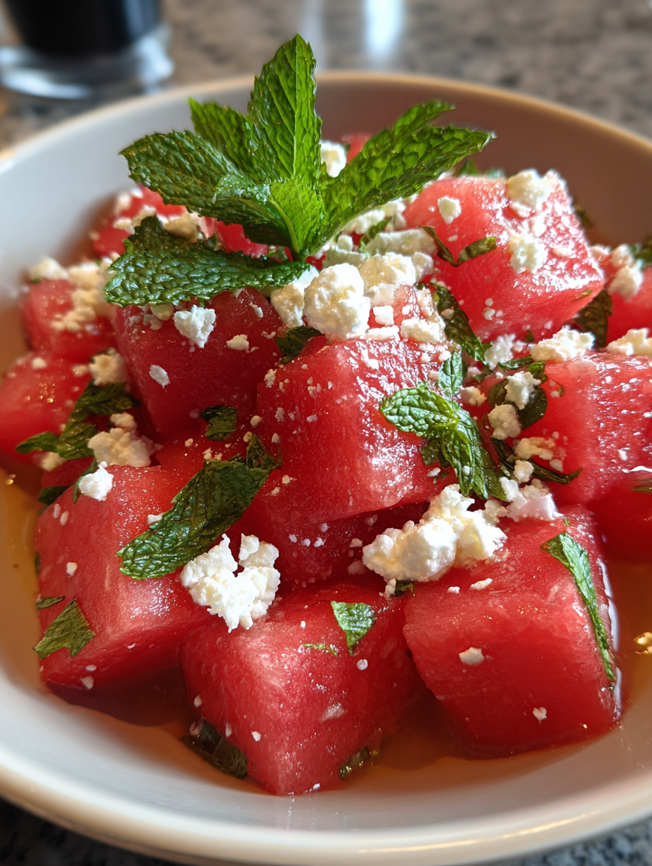 Watermelon Feta Mint Salad: A Refreshing and Easy Summer Delight